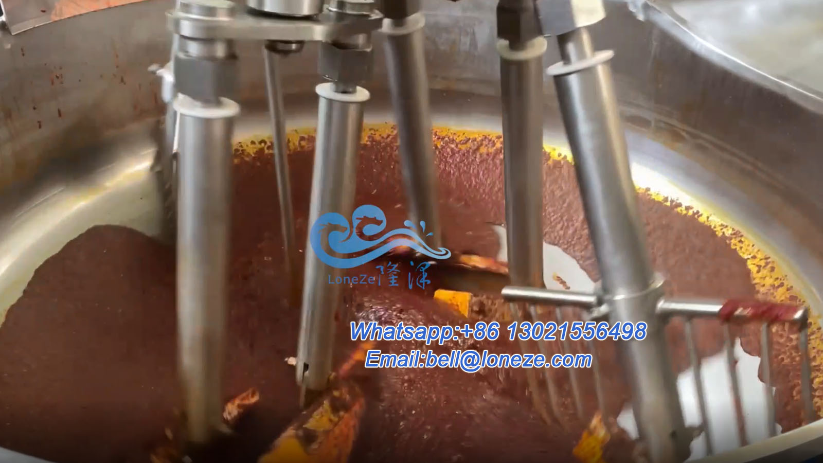 Chili Paste Cooking Pot with Mixer Machine Industrial