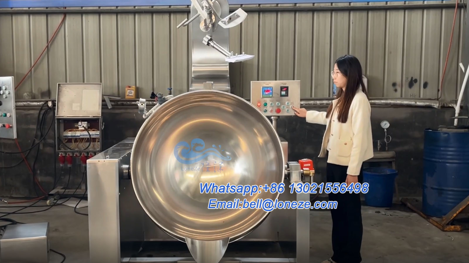 Red Bean Paste Industrial Cooking Kettle with Agitator