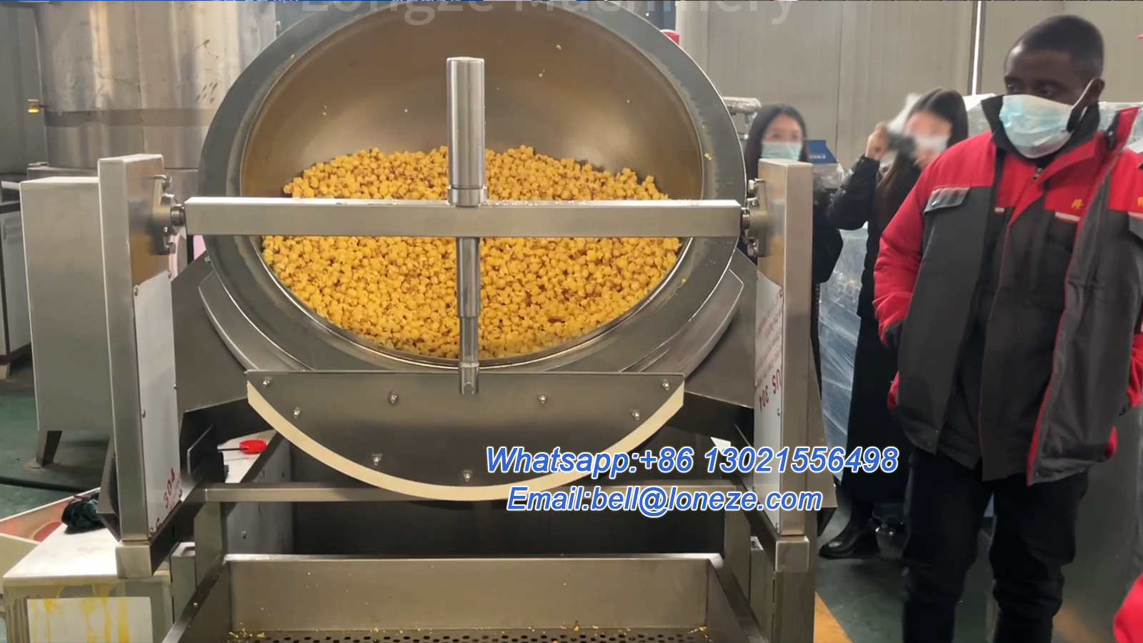 Large Industrial Sweet Popcorn Making Machine