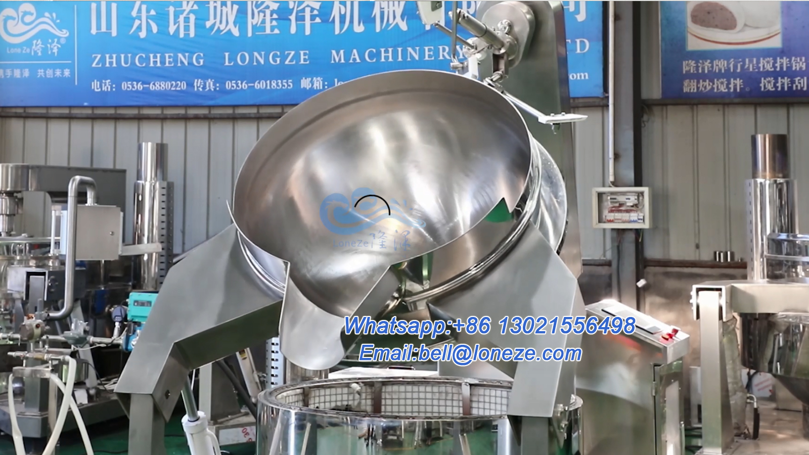 Industrial Commercial Cooking Kettle Pot Mixer Machine