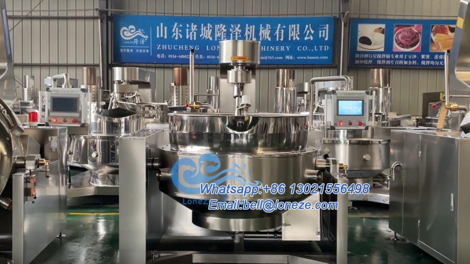 Stainless Steel Industrial Gas Planetary Cooking Mixer Machine
