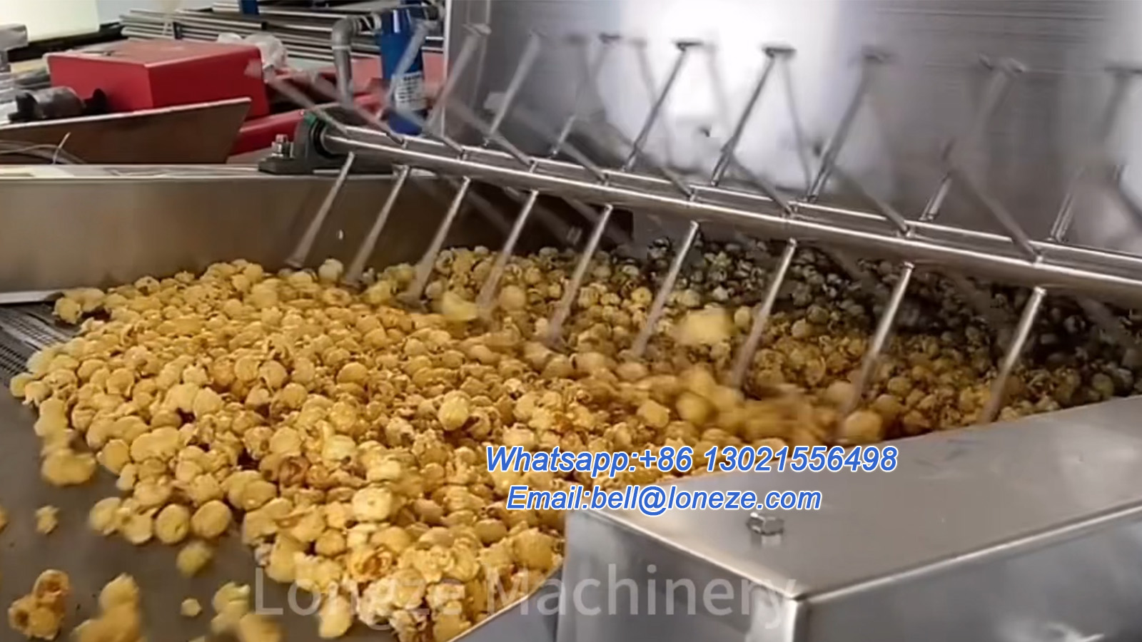 Gas Heating Industrial Popcorn Machine and Production Line